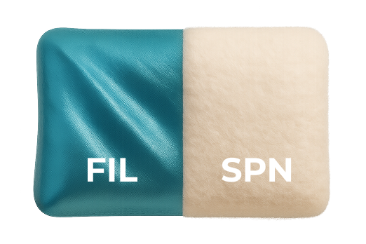 Модели волокон «FIL» и «SPN»