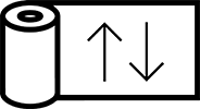 перпендикулярно кромке